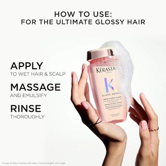 Kerastase Gloss Absolu Shampoo - Pink and Silver - Picture 4 of 7